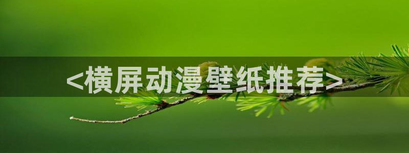 动漫天堂cc：<横屏动漫壁纸推荐>
