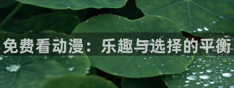 亚洲动漫天堂：免费看动漫：乐趣与选择的平衡